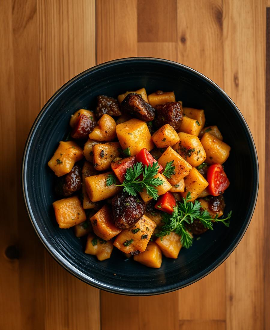 A homemade bowl of food